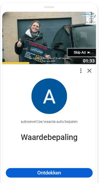 YouTube-advertentie voor Auto's Evert