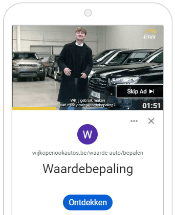 YouTube-advertentie voor Wijkopenookautos